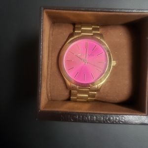 Brand New Michael Kors watch pink face